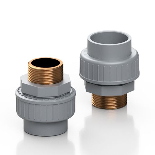 Adaptateur hydraulique industriel - RCABND series - Effast - femelle / mâle-cannelé / en laiton