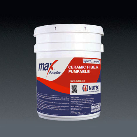 Revêtement d'isolation - MAXPUMPABLE - NUTEC FIBRATEC - en céramique / en acier