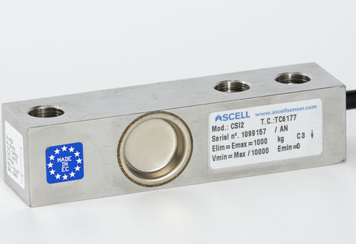 Capteur de force en cisaillement - CSI - Ascell Sensor,S.L. - type poutre / par jauge de contrainte / en acier inoxydable