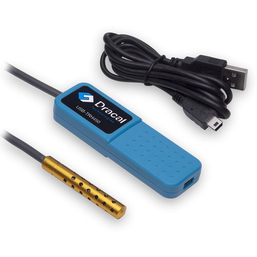 Capteur de température et d'humidité relative - TRH450 - Dracal Technologies Inc. - mobile / USB / de précision