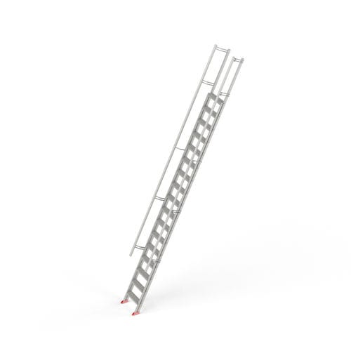 Escalier escarpé - 3530 series - ROBUSTA-GAUKEL GmbH & Co. KG - droit / d'extérieur / en aluminium