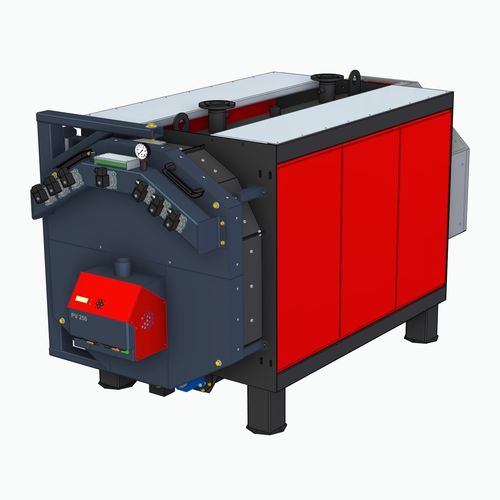 Chaudière d'eau chaude - Everclean PK250 - Pelltech - à granulés / à tubes de fumée / verticale
