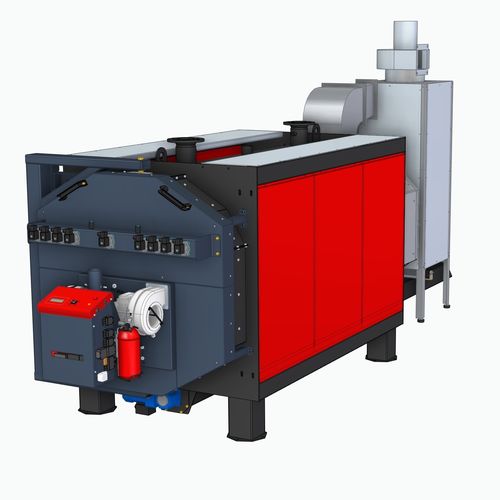 Chaudière d'eau chaude - Everclean PK500 - Pelltech - à granulés / à tubes de fumée / horizontale