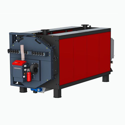 Chaudière d'eau chaude - Everclean PK1000 - Pelltech - à granulés / à tubes de fumée / foyer à grille inclinée