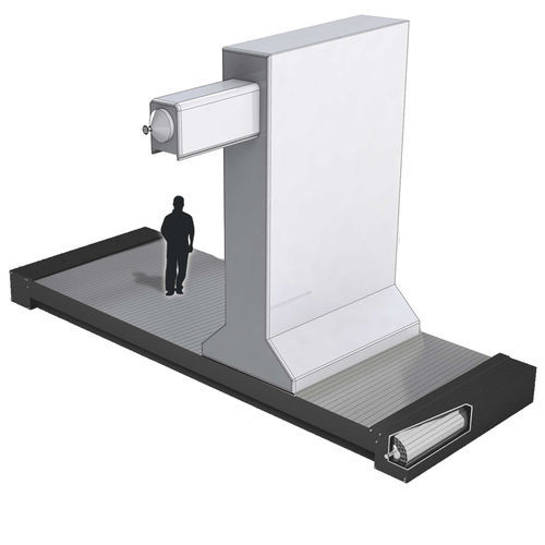 Protection avec enrouleur pour centre d'usinage - PEI srl - horizontal / en métal