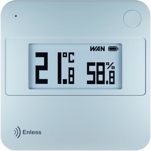 Capteur de température et d'humidité relative - TX T&amp;H E-INK AMB 600-052 - Enless Wireless - mural / LoRaWAN / LoRa