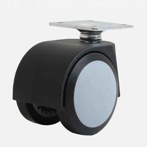 Roulette pivotante - 465 - HTS CASTER - à platine / pour équipement médical / pour meuble