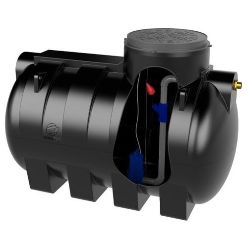 Réservoir pour eaux usées - 348 series - Golden Fibra - en PEHD / horizontal / avec pompe à eau