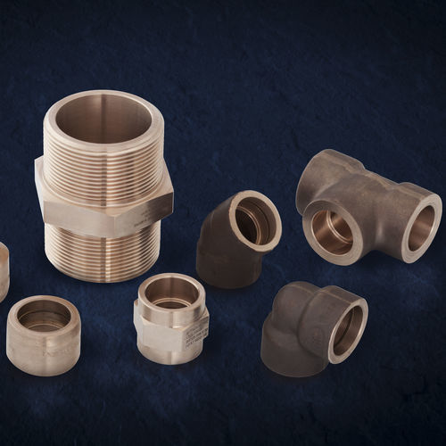 Raccord en cupronickel - Sitindustrie Marine S.A.S. - hydraulique / à visser / type droit