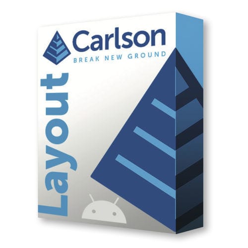 Logiciel de stockage - CARLSON LAYOUT - Carlson Software - de collecte de données / de chantier / Androïd