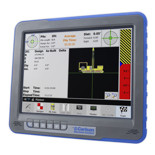 Terminal de commande à écran tactile - PDGRADE - Carlson Software - mobile / LCD / de contrôle