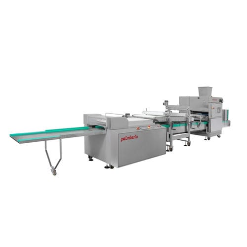 Ligne de production de pains pour steaks hachés - Fast - Pietroberto - de hotdogs / automatique / à 4 voies