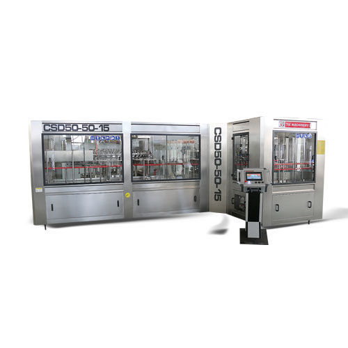 Rinceuse / remplisseuse / boucheuse de boisson - CSD series - Zhangjiagang TIE Machinery Co., Ltd. - pour bouteilles en plastiques / pour boisson gazeuse / automatique
