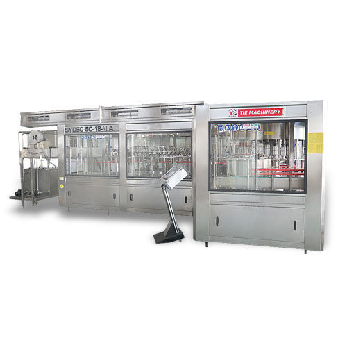 Remplisseuse capsuleuse automatique - RCGF18-18-8 series - Zhangjiagang TIE Machinery Co., Ltd. - jus de fruit