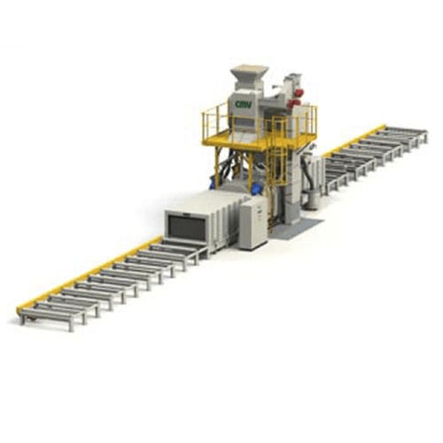 Grenailleuse à convoyeur à rouleaux - CMV - à turbine / pour métal / automatique