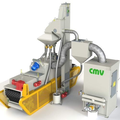 Grenailleuse à convoyeur à bande grillagée - CMV - à turbine / pour métal / automatique