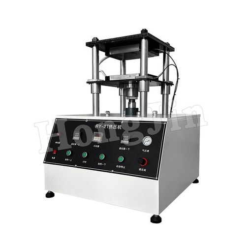 Presse à plateaux chauffants - Dongguan Hongjin Test Instrument Co.,Ltd. - manuelle / de transfert thermique / pour aluminium