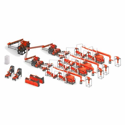 Ligne de recyclage de pneus - RAPTOR SH-4000 Super - Nardid Machines - par broyage / avec découpe / sur ligne de process