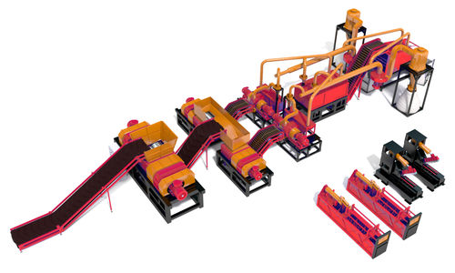 Ligne de recyclage de pneus - RAPTOR SH-1100 - Nardid Machines - sur ligne de process