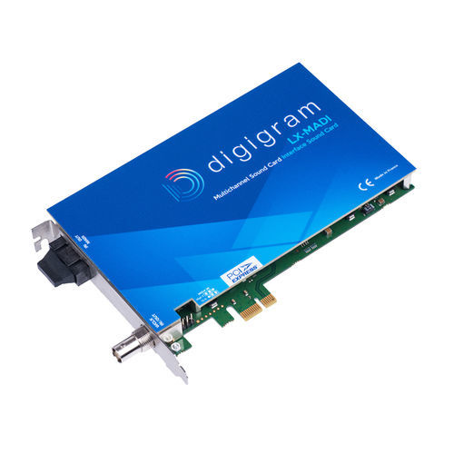 Carte son PCI Express - LX-MADI - DIGIGRAM - multicanaux / extra-plate