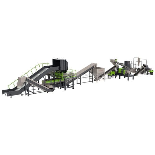 Station de traitement des déchets caoutchouc - TDF/Tire/Recycling - ZhengZhou ZA ECOTECH Co.,Ltd - automatisée / avec séparateurs / avec déchiqueteur