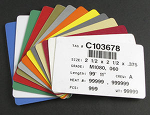 Étiquette imprimée - Pannier - d'identification / en plastique / en planche