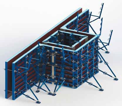 Coffrage grimpant - ASYAPI scaffolding - de voiles / de poteaux / de cages