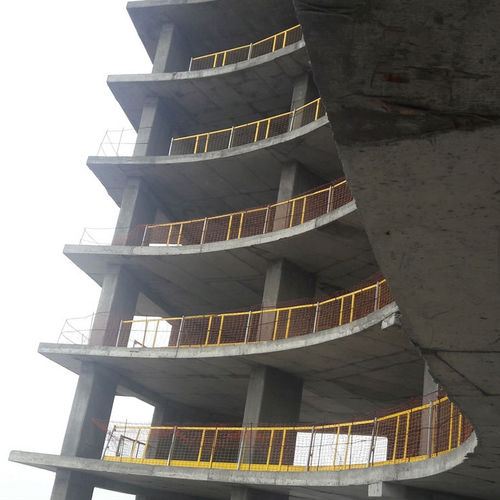 Garde-corps en acier à revêtement par poudre - ASYAPI scaffolding - en résille / galvanisé
