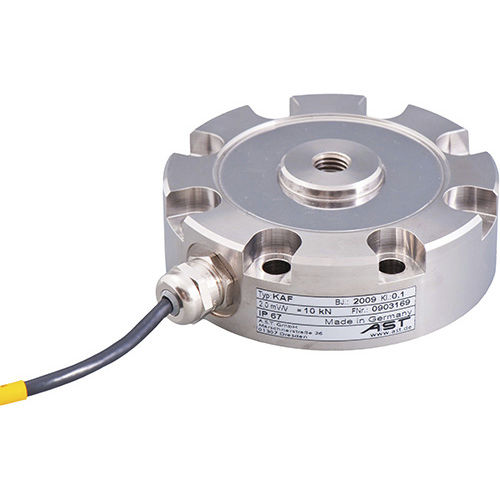 Cellule de charge en traction compression - KAF - AST - Angewandte System Technik GmbH - type pancake / pour machine d'essai / en acier inoxydable