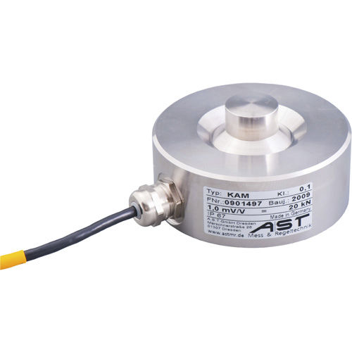 Cellule de charge en compression - KAM - AST - Angewandte System Technik GmbH - à faible encombrement / avec protection pour surcharges / en acier inoxydable