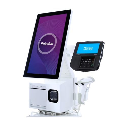 Terminal à technologie capacitive projetée - VariKIOSK 217 - Poindus - kiosque / 1920 x 1080 / Intel® Core i5-1235U