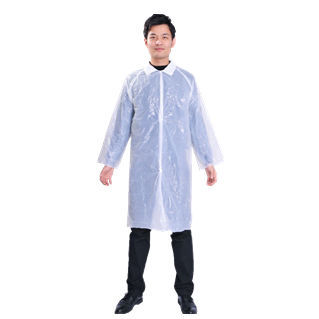 Blouse de travail - Hefei HaoXin Protective Technology Co., Ltd. - de protection chimique / en polyéthylène / pour laboratoire