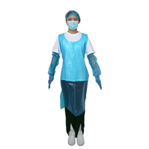 Tablier de travail - Hefei HaoXin Protective Technology Co., Ltd. - en PE / unisexe / bleu