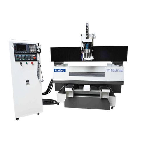 Machine de gravure à broche - UT1212ATC-MS - Nanjing Unitec Technology Co.,LTD - de métal / de plastique / d'aluminium