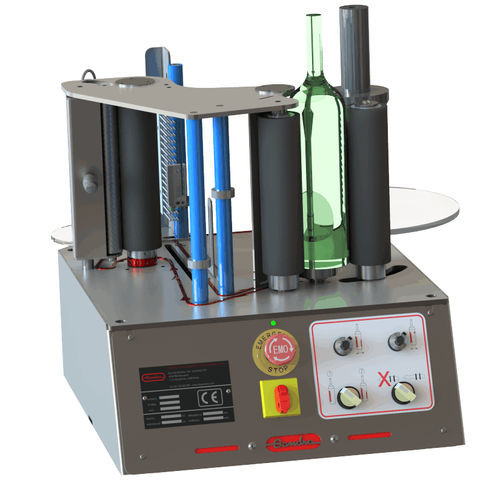 Système d'étiquetage semi-automatique - ALFA - Gandra - pour bouteilles / compact
