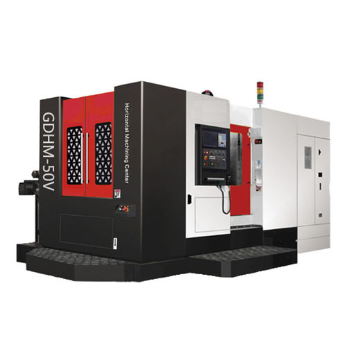 Centre d'usinage CNC horizontal - GDHM-50VNC - Dongguan Gooda Machinery Manufacturing Co., Ltd. - 3 axes / pour acier / avec plateau diviseur