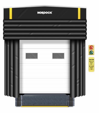 Sas pour quai de chargement gonflable - IS-550 series - Nordock Inc. - isotherme