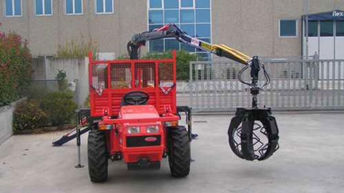 Chargeuse montée sur tracteur - GF 4500 - Tecnodraulic - forestière / de manutention