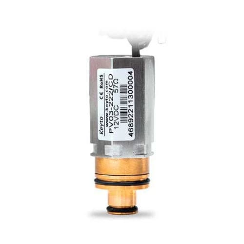 Vanne électrique - PV03 - Keyto Fluid Technology - à régulation de débit / miniature / en laiton