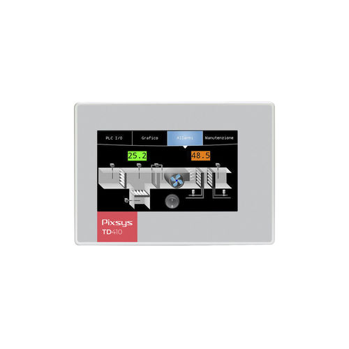 IHM à écran tactile résistif - TD410 - Pixsys - embarqué / 480 x 272 / ARM Cortex-A8