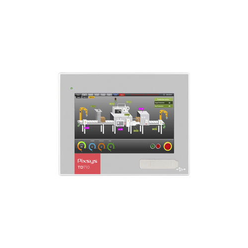 IHM à écran tactile - TD710 - Pixsys - encastrable / 800 x 480 / ARM Cortex-A8