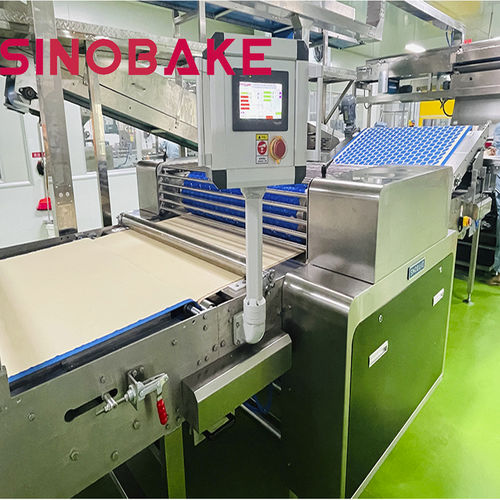 Ligne de production de biscuits fourrés avec coupeur - HJ series - Guangdong Shunde Huaji Machinery Industrial Co., Ltd. - avec laminoir / avec pétrin