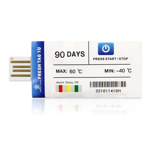Data logger de température - Fresh Tag 1U - Zhengzhou Freshliance Electronics Corp.,Ltd - USB / CTN / avec écran LED