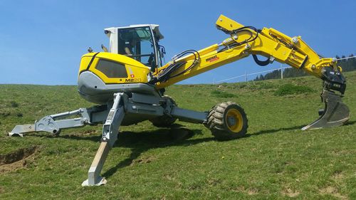 Pelleteuse intermédiaire - M220 - Menzimuck - à roues / diesel / araignée