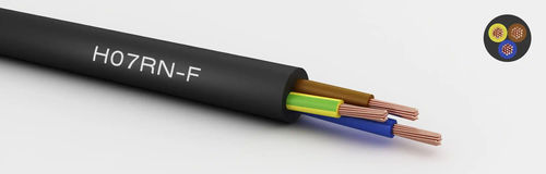 Câble électrique d'alimentation - H07RN-F - Derulcable (Shanghai) Co., Ltd - industriel / pour usage extérieur / 3 conducteurs