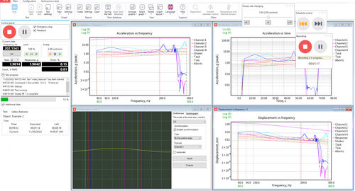 Logiciel de contrôle de vibrations multi-sinus - TestUP - RULA Technologies - de visualisation de vibrations / de test de vibrations / configuration