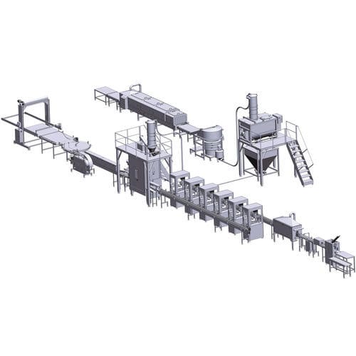 Ligne de conditionnement pour bidons - JIAXING MAINFILL Packaging Machinery Co.,Ltd - pour poudre / automatique / sur pied