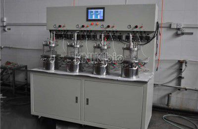 Bioréacteur à cuve agitée - KNIKBIO-GJ-4 series - KNIK CO.,LTD. - de laboratoire / parallèle / de paillasse