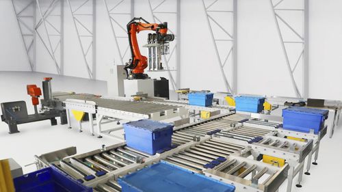 Magasin semi-automatique vertical - Soft Robot Tech Co.,Ltd - pour dalles en granit / pour dalles en pierre / de plaques en marbre