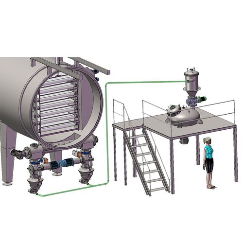 Sécheur sous vide - BVD - Wenzhou Jinbang Light Ind Machinery Co., Ltd - à pulvérisation / à vapeur surchauffée / continu